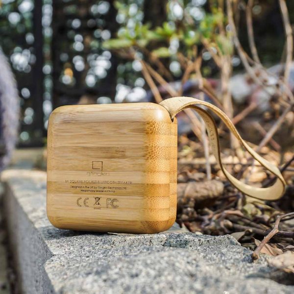 G005-BA - MI SQUARE Speaker Bamboo