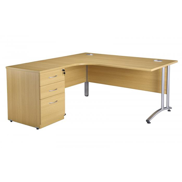 curved work desk