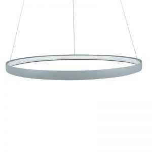 Grey LED Round Pendant