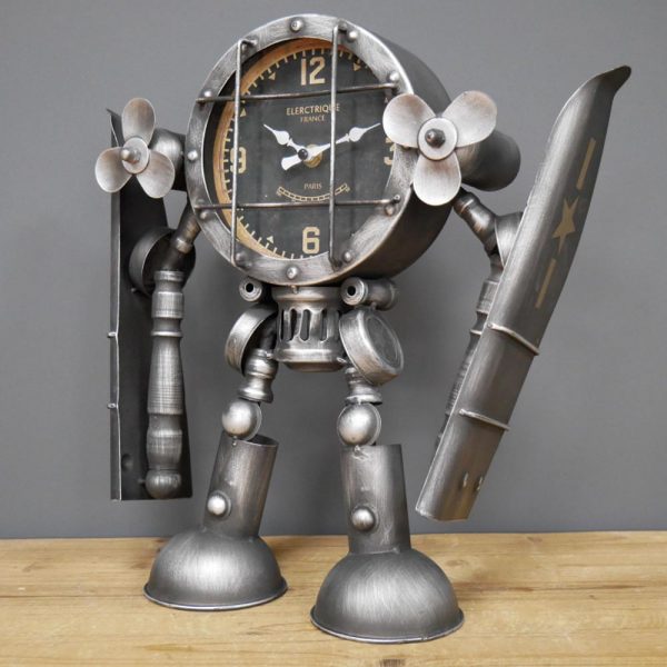 6879 Robot Plane Clock3