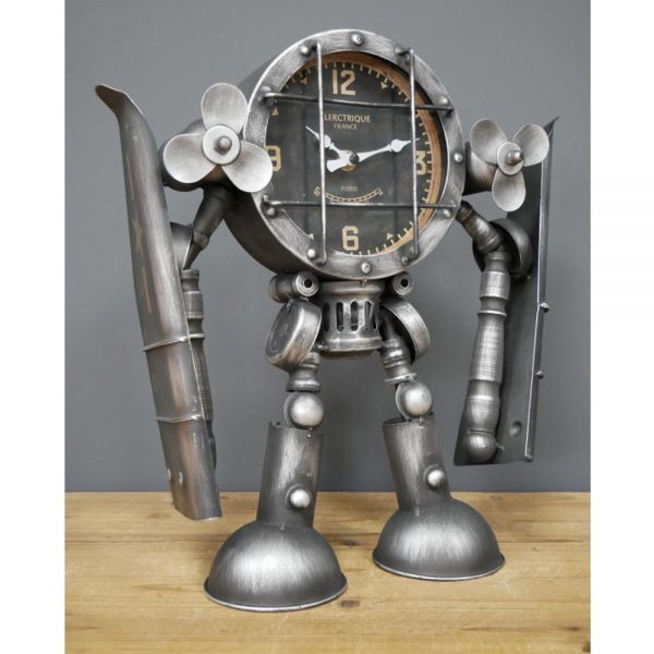 6879 Robot Plane Clock6