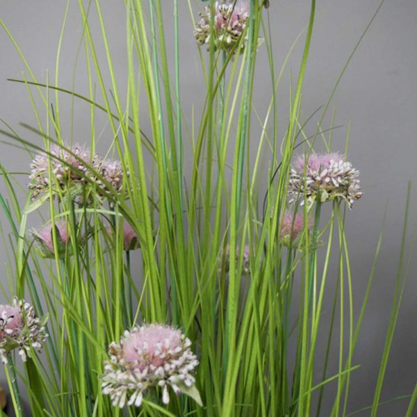 Artificial Grass With Purple Allium