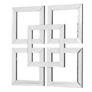 Square Outline Design Mirrored Wall Art