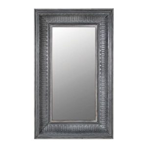Charcoal Textured Rectangular Framed Mirror