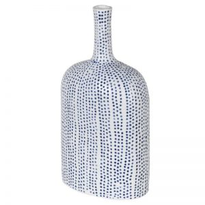 Large Blue Spotty Vase