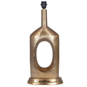 Mallani Large Hammered Brass Bottle Table Lamp