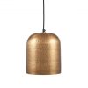 Kochi Antique Brass Metal Hammered Dome Pendant Light