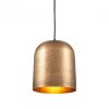 Kochi Antique Brass Metal Hammered Dome Pendant Light