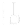 Kochi Antique Brass Metal Hammered Dome Pendant Light