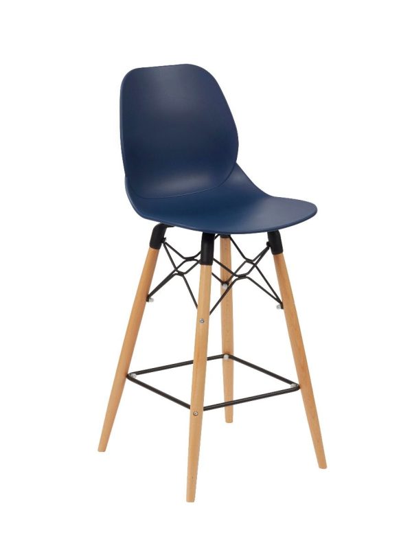 shoreditch mid height stool k frame navy 360054nb