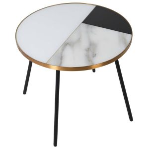 Mirror Marble Side Table