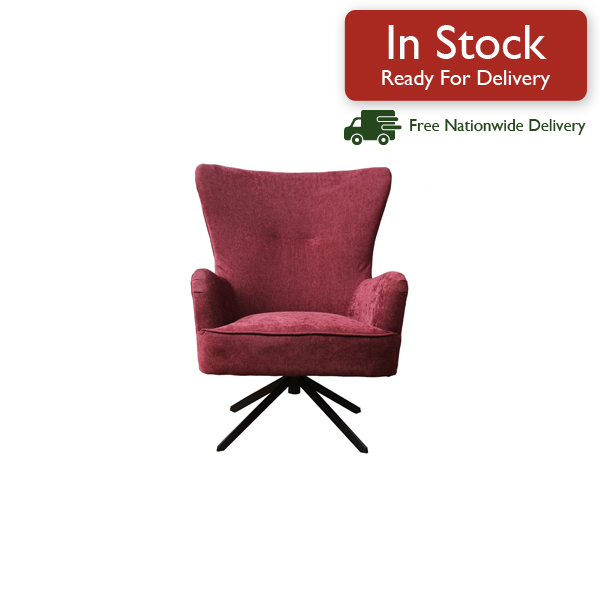 Swivel Chair With Footstool Purple, Red Swivel Chair And Footstool