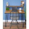 Industrial Style Laptop Desk On Shaped Metal Legs - Image 3