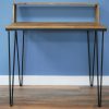 Industrial Style Laptop Desk On Shaped Metal Legs - Image 2