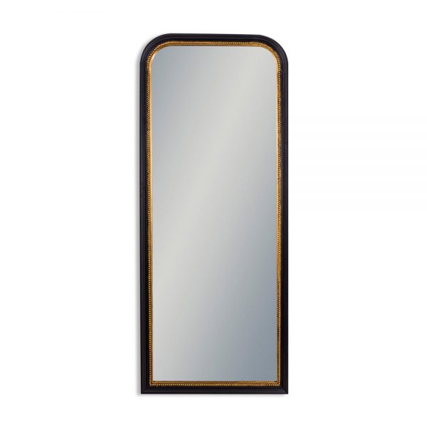 Black-with-Gold-Beaded-Dressing-Mirror