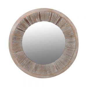 Distress-Wooden-Round-Mirror