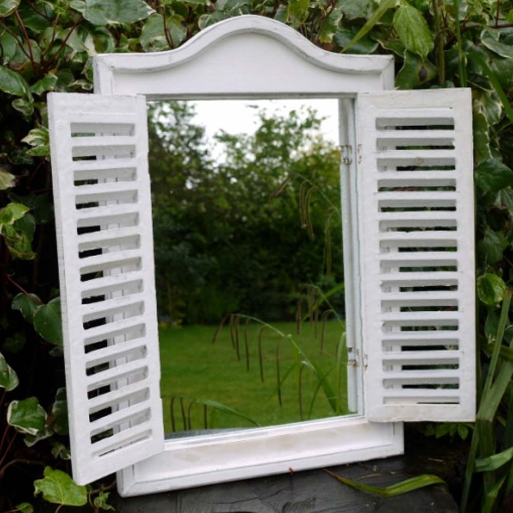 Large Window Shutter Mirror Lots Furnishings