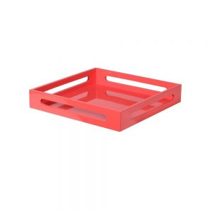 Cerise-Lacquered-Tray-Red