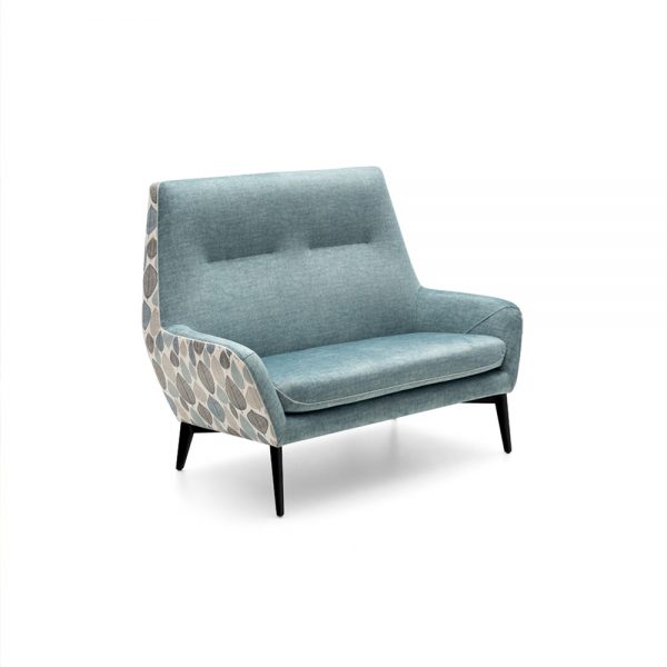 Catania-Two-Seater-2-Tone-Blue-with-Black-Leg