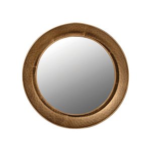 Golden-Rim-Round-Mirror