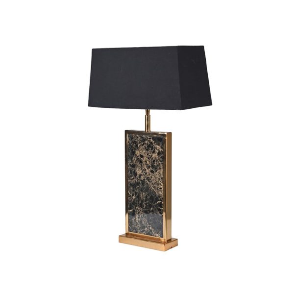Marble-Effect-Lamp-with-Black-Shade