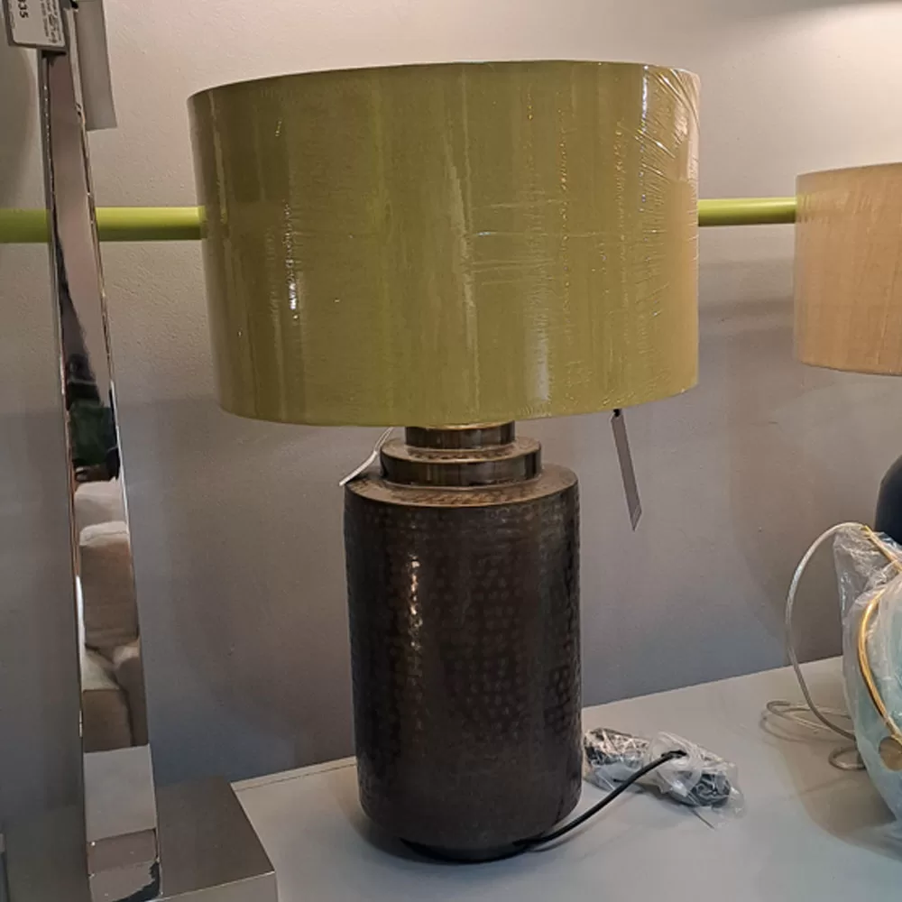 Zuri-base-lamp-with-45cm-olive-handloom-shade