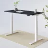 DUAL-MOTOR-Standing-height-adjustable-desk-black-top