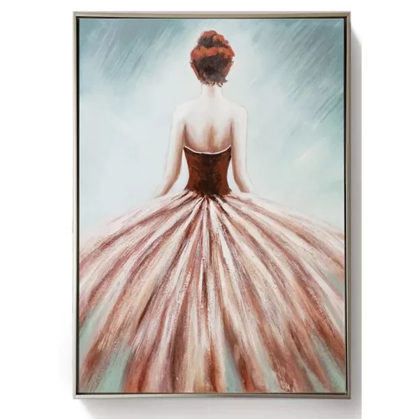 Framed-Oil-Painting---Summer-Dream-Red-Dress