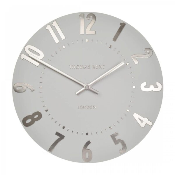 20 Inch Mulberry Wall Clock Silver Cloud 1