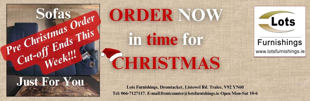 Lots Furnishings 1 Web Banner Pre Christmas Order Cut off Ends This Week
