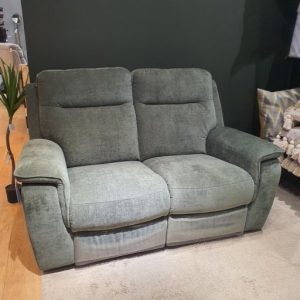 Hawaii 2 Seater Electric Recliner - Moss Green (Floor Model)