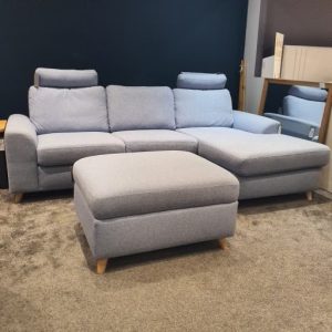 Henry Corner Sofa & Footstool (Floor Model)
