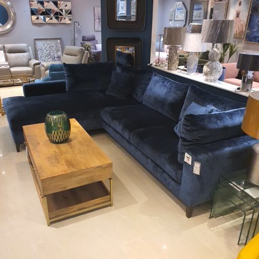 Lisbon Chaise Sofa & Armchair - Navy (Floor Model) 1 Lisbon Chaise Sofa & Armchair - Navy (Floor Model)