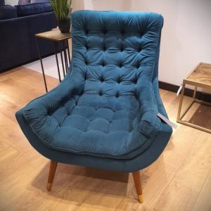 Vega Deep Buttoned Armchair (Floor Model)
